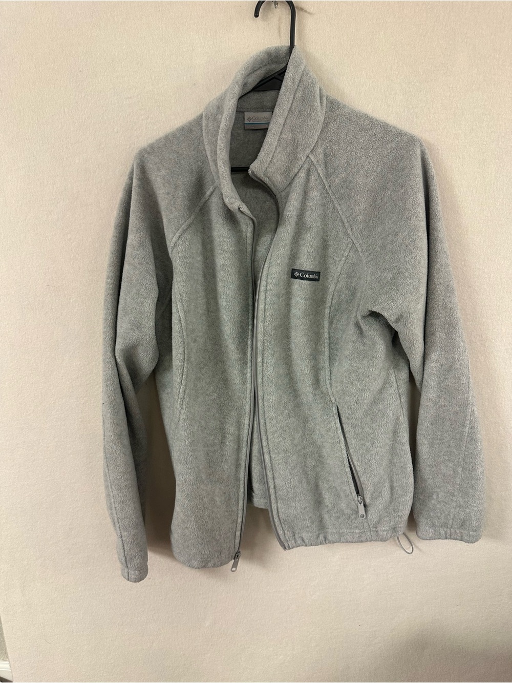 Columbia Jacket Womens Sz XL Cirrus Gray Heather  Fleece Full Zip Pockets